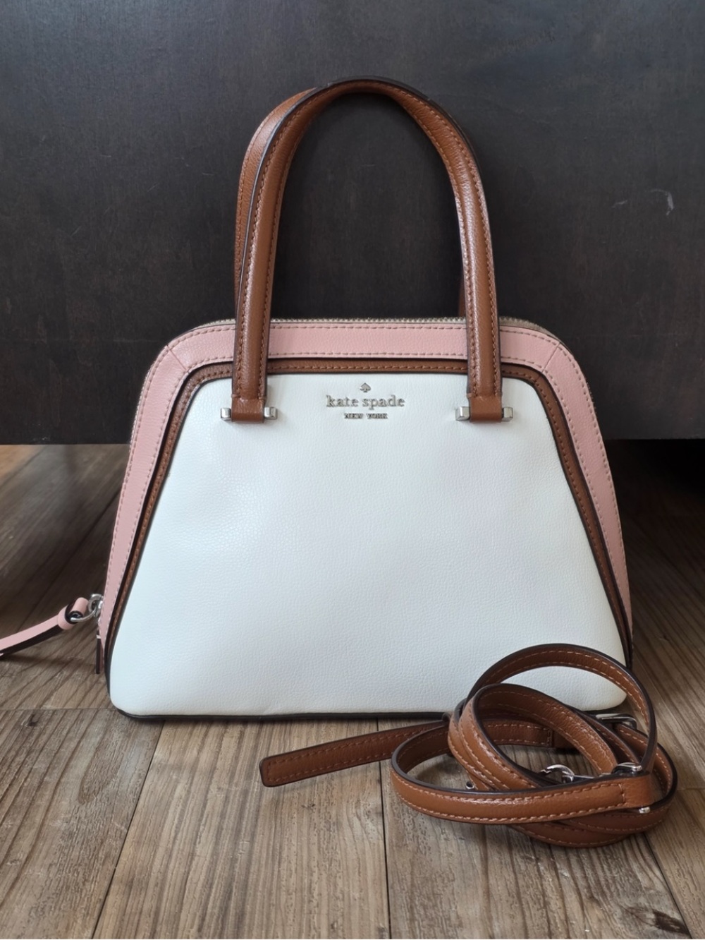 Kate Spade Patterson Drive Dome Satchel Optic White Multi Colorway